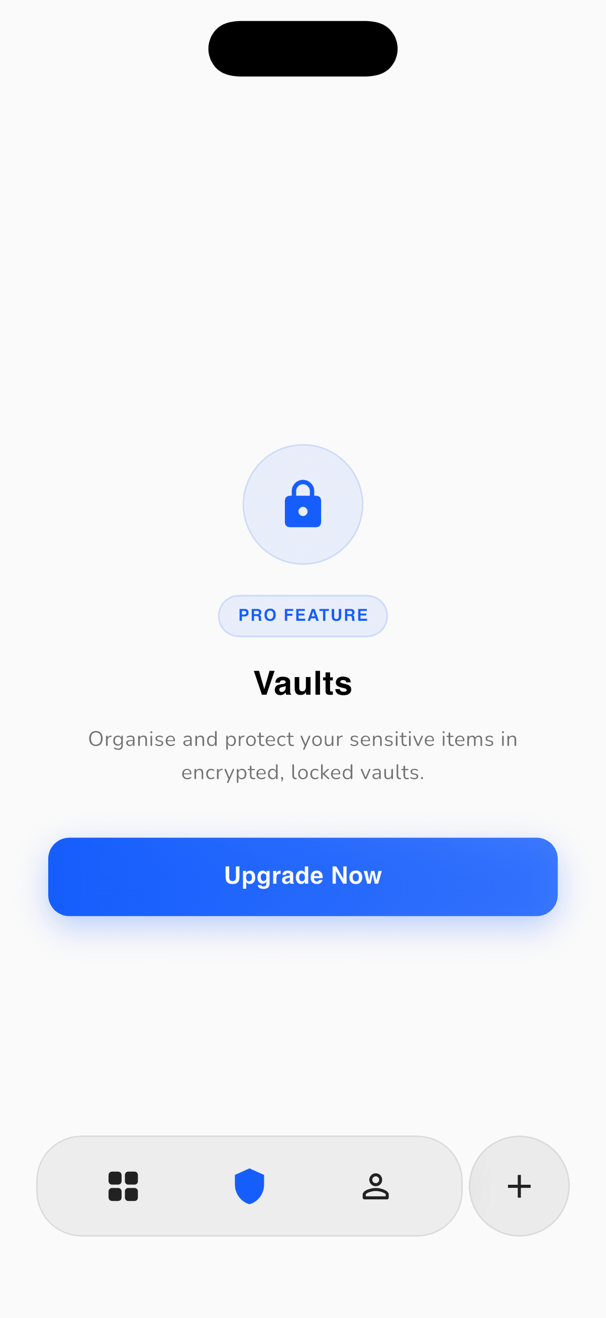 Secure cards view